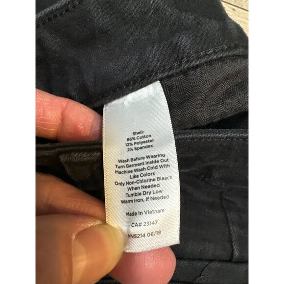 Talbots Womens Black Straight-Leg Pants Size 10 Cotton Blend - Picture 3 of 5